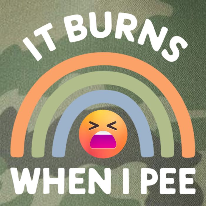 It Burns When I Pee Funny Sarcastic Legacy Tie Dye Trucker Hat