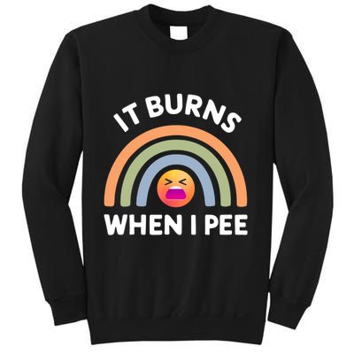 It Burns When I Pee Funny Sarcastic Sweatshirt