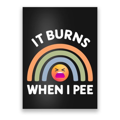 It Burns When I Pee Funny Sarcastic Poster