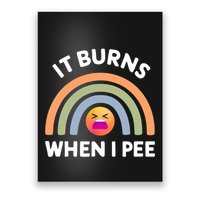 It Burns When I Pee Funny Sarcastic Poster