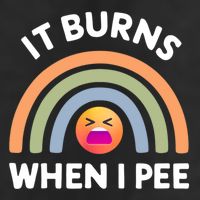It Burns When I Pee Funny Sarcastic Microfiber Hand Towel