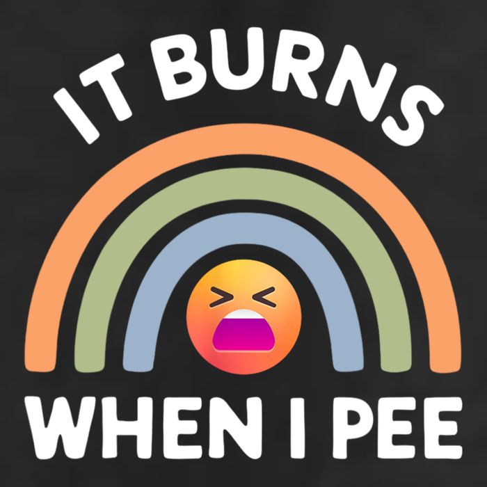 It Burns When I Pee Funny Sarcastic Microfiber Hand Towel