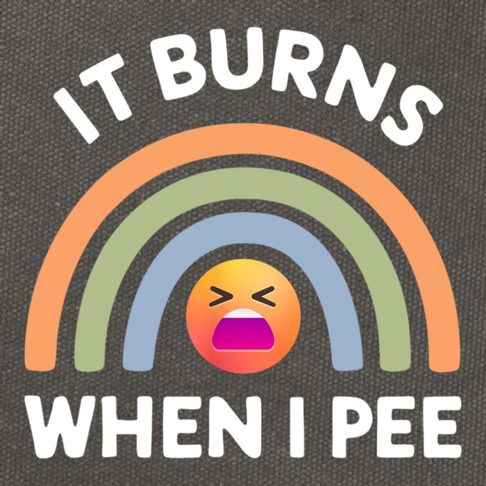 It Burns When I Pee Funny Sarcastic Cotton Canvas Backpack