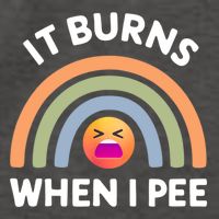 It Burns When I Pee Funny Sarcastic Vector Backpack