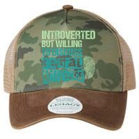 Introverted But Willing To Discuss Serial Killers True Crime Legacy Tie Dye Trucker Hat