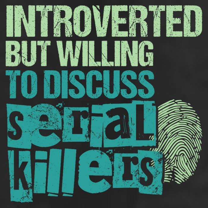 Introverted But Willing To Discuss Serial Killers True Crime Knit Cap Winter Beanie