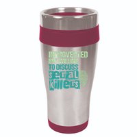 Introverted But Willing To Discuss Serial Killers True Crime 16oz Travel Tumbler