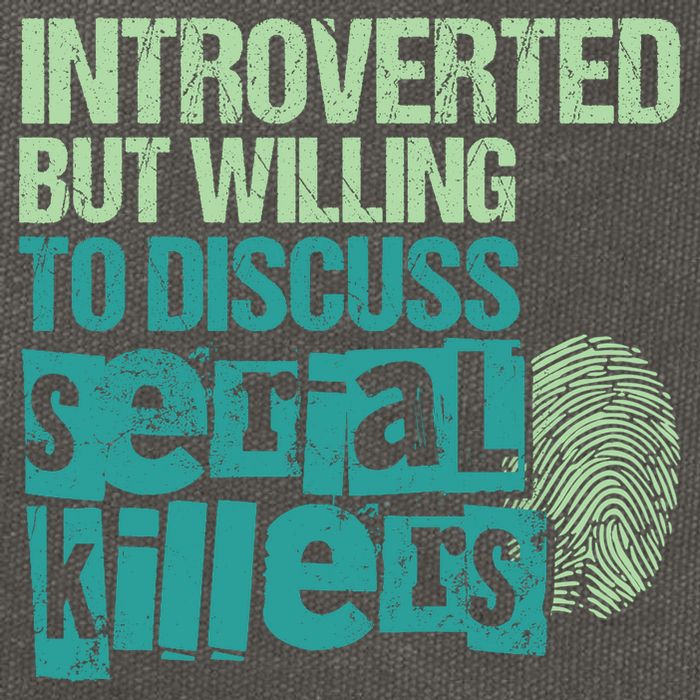 Introverted But Willing To Discuss Serial Killers True Crime Cotton Canvas Backpack
