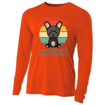 Introverted But Willing To Discuss French Bulldogs Cooling Performance Long Sleeve Crew