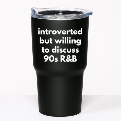 Introverted But Willing To Discuss 90s R&B Funny Music Fan Tumbler