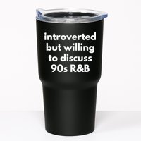 Introverted But Willing To Discuss 90s R&B Funny Music Fan Tumbler