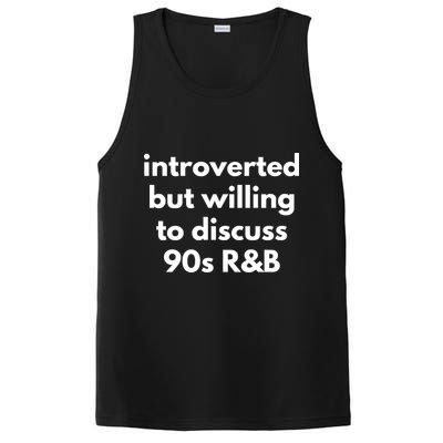 Introverted But Willing To Discuss 90s R&B Funny Music Fan PosiCharge Competitor Tank