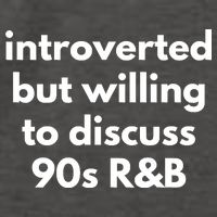 Introverted But Willing To Discuss 90s R&B Funny Music Fan Vector Backpack