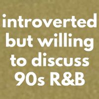 Introverted But Willing To Discuss 90s R&B Funny Music Fan Garment-Dyed Women's Muscle Tee