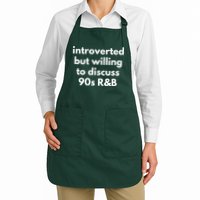 Introverted But Willing To Discuss 90s R&B Funny Music Fan Apron