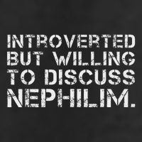 Introverted But Willing To Discuss Nephilim Cool Comfort Performance Bucket Hat