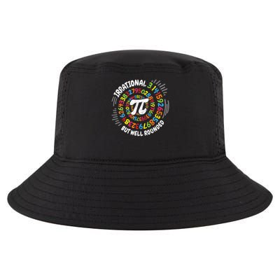 Irrational But Well Rounded 3.14 Pi Day Math Geek Teacher Cool Comfort Performance Bucket Hat