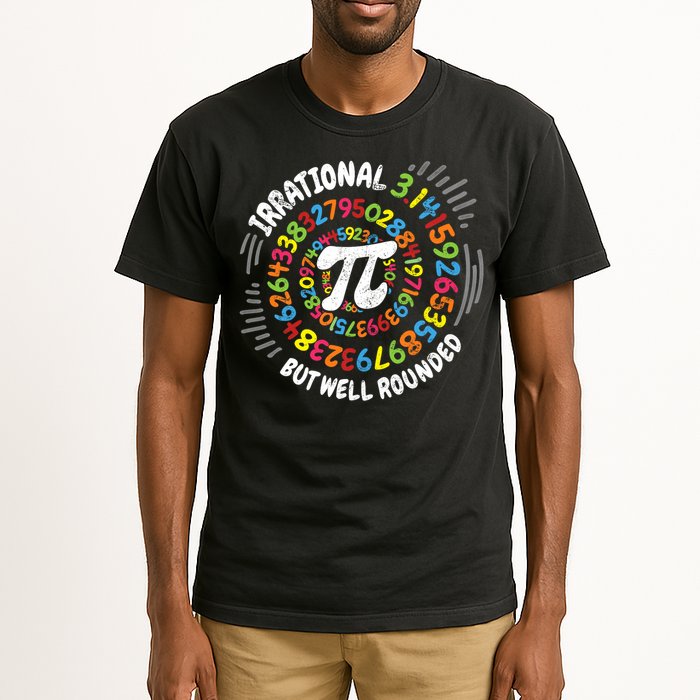 Irrational But Well Rounded 3.14 Pi Day Math Geek Teacher Tall T-Shirt