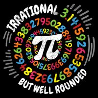 Irrational But Well Rounded 3.14 Pi Day Math Geek Teacher Mousepad