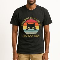 Introverted But Willing To Discuss Cats Tall T-Shirt