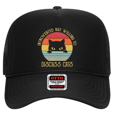 Introverted But Willing To Discuss Cats Trucker Hat