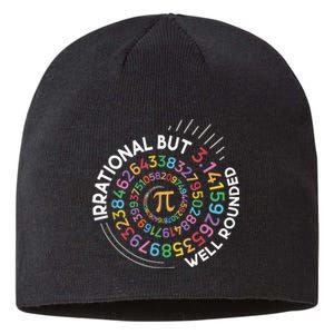 Irrational But Well Rounded Pi Day Math Teacher Student Geek Sustainable Beanie