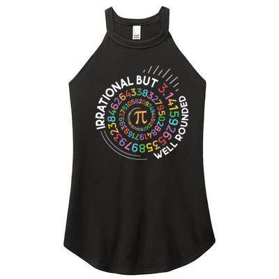 Irrational But Well Rounded Pi Day Math Teacher Student Geek Women’s Perfect Tri Rocker Tank