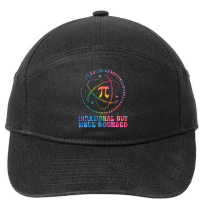 Irrational But Well Rounded Pi Day Math Geek Teacher Student  7-Panel Snapback Hat
