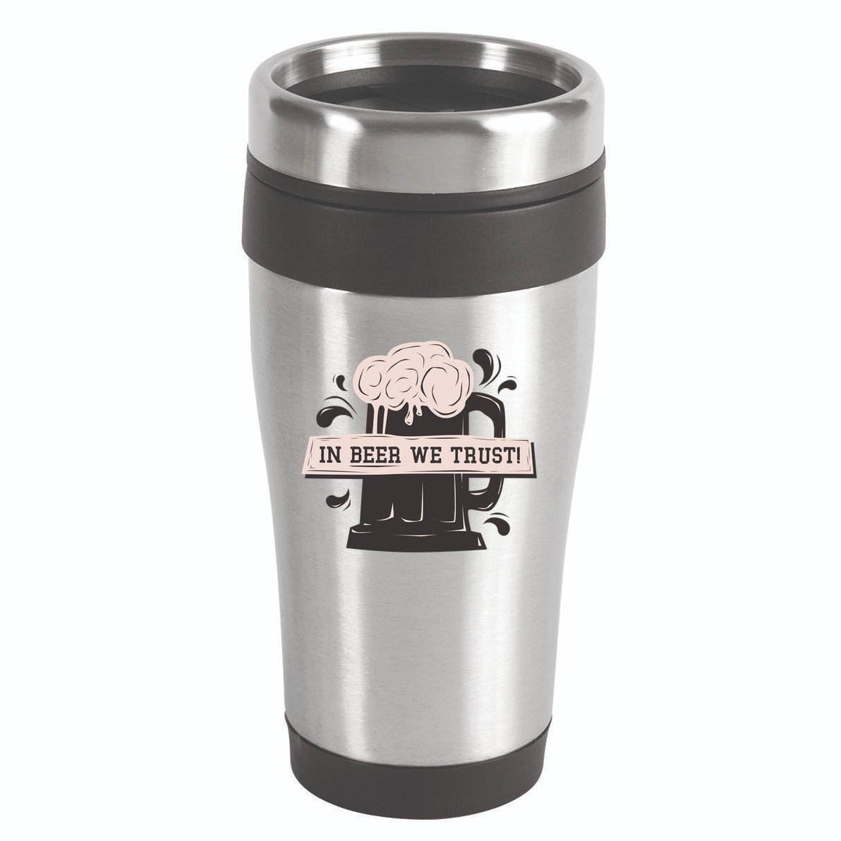 In Beer We Trust 16oz Travel Tumbler