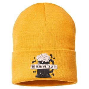 In Beer We Trust Sustainable Knit Beanie