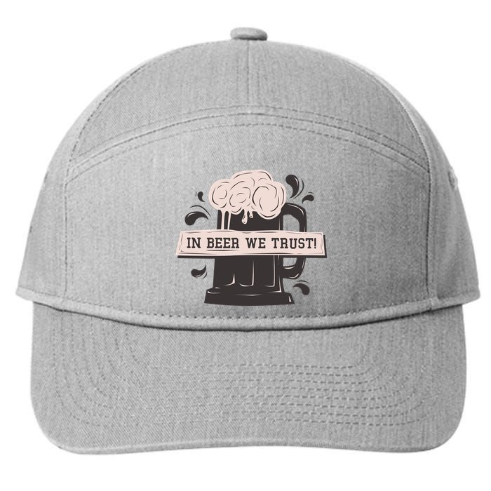 In Beer We Trust 7-Panel Snapback Hat