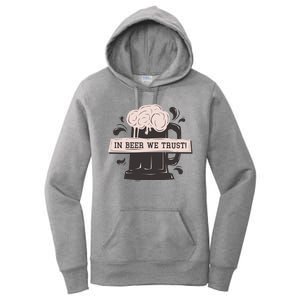 In Beer We Trust Women's Pullover Hoodie