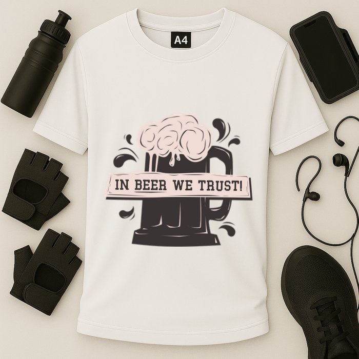 In Beer We Trust Performance Shirt