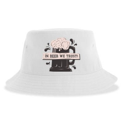 In Beer We Trust Sustainable Bucket Hat