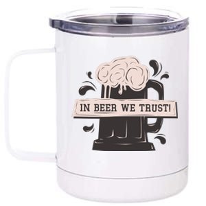 In Beer We Trust 12 oz Stainless Steel Tumbler Cup