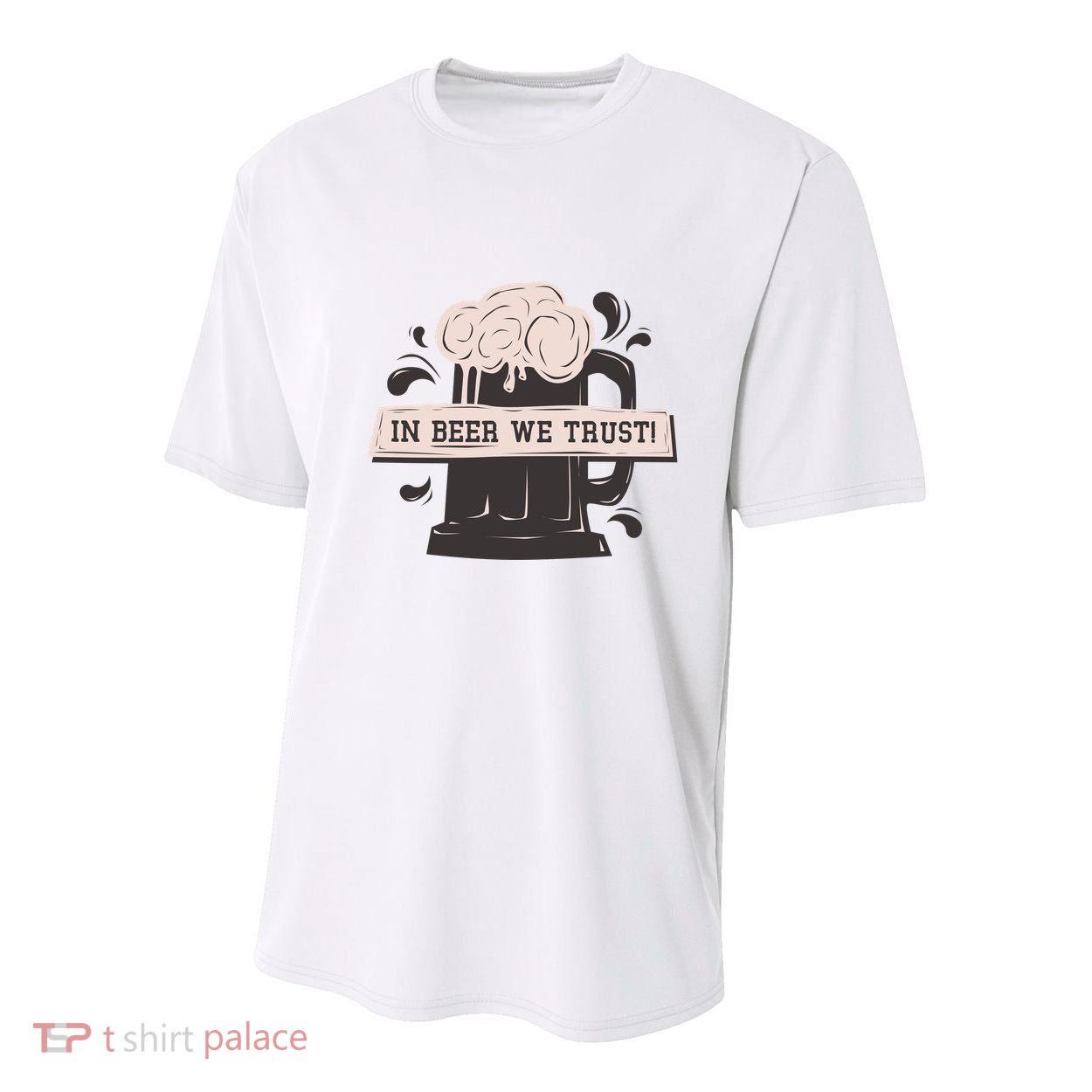 In Beer We Trust Youth Performance Sprint T-Shirt