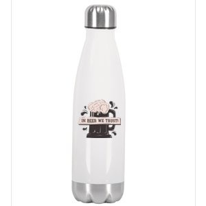 In Beer We Trust Stainless Steel Insulated Water Bottle