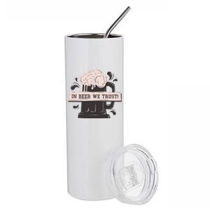 In Beer We Trust Stainless Steel Tumbler