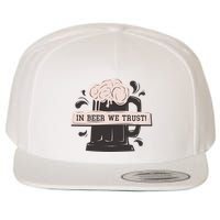 In Beer We Trust Wool Snapback Cap