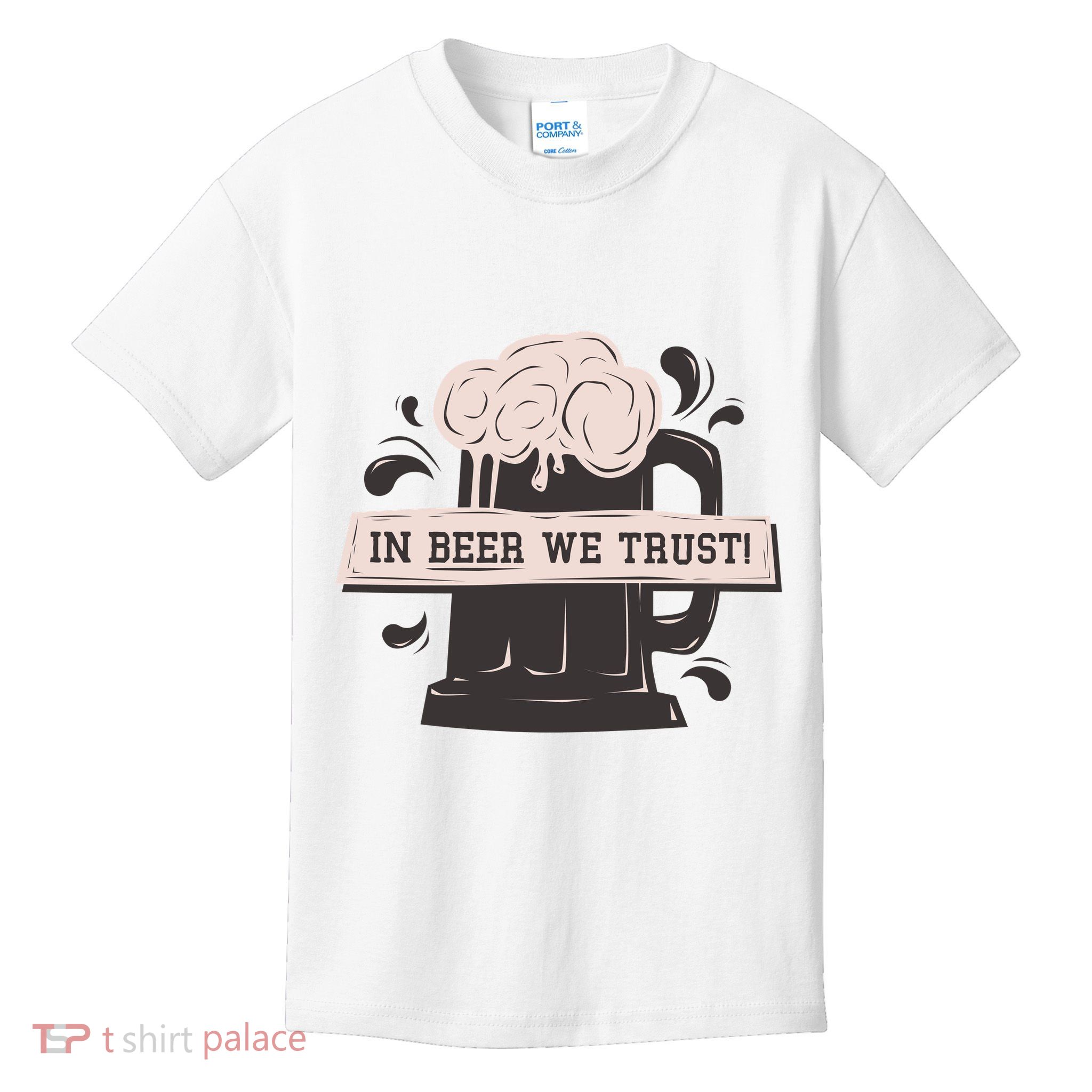 In Beer We Trust Kids T-Shirt