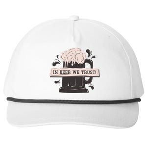 In Beer We Trust Snapback Five-Panel Rope Hat