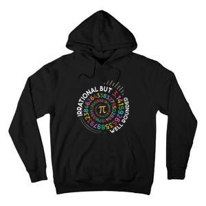 Irrational But Well Rounded Pi Day Math Teacher Student Geek Tall Hoodie