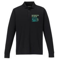 Introverted But Willing To Discuss Serial Killers True Crime Performance Long Sleeve Polo