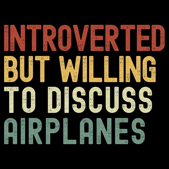 Introverted But Willing To Discuss Airplanes Funny Aviation Airplane Lover Impact Tech Backpack