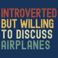 Introverted But Willing To Discuss Airplanes Funny Aviation Airplane Lover Mousepad