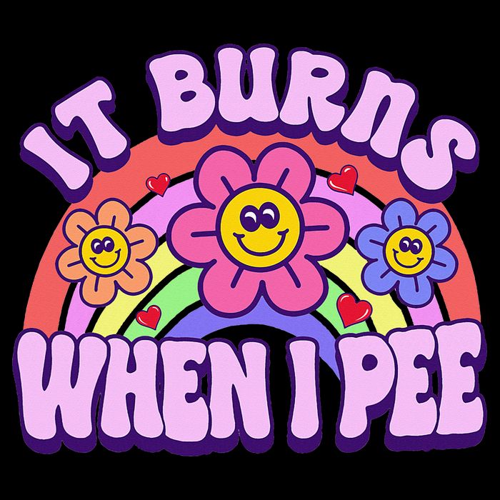 It Burns When I Pee Funny Ironic Inappropriate Daily Commute Backpack
