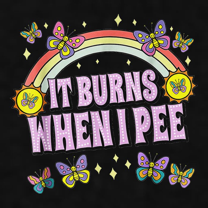 It Burns When I Pee Ladies PosiCharge Tri-Blend Wicking Tank