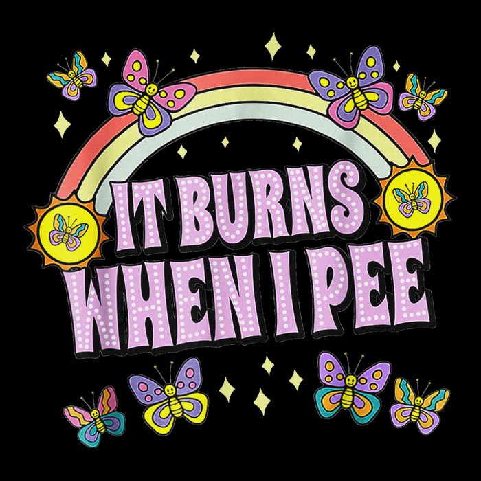 It Burns When I Pee Drawstring Bag