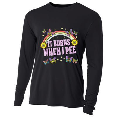 It Burns When I Pee Cooling Performance Long Sleeve Crew