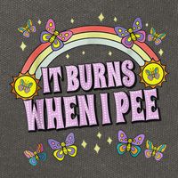 It Burns When I Pee Cotton Canvas Backpack
